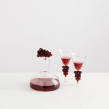 Set 2 Bordeaux Wine Glasses | Clear & Amber