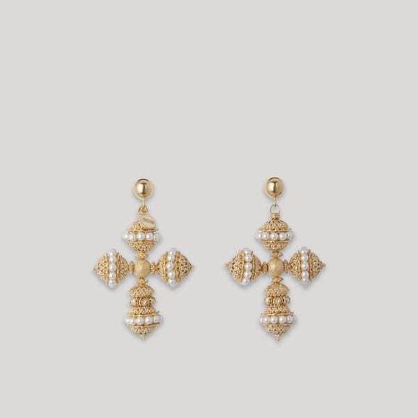 Santina Earrings | Pearl