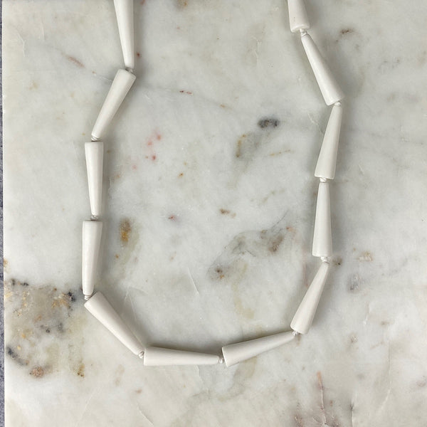 Bones Necklace | White