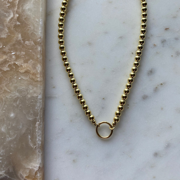 Charm Ball Necklace | Gold Plated
