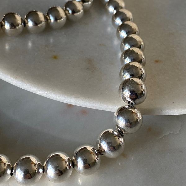 Bubble Silver Necklace | 10mm