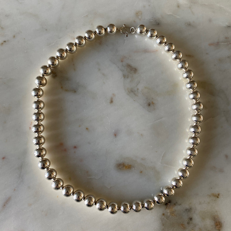 Bubble Silver Necklace | 10mm