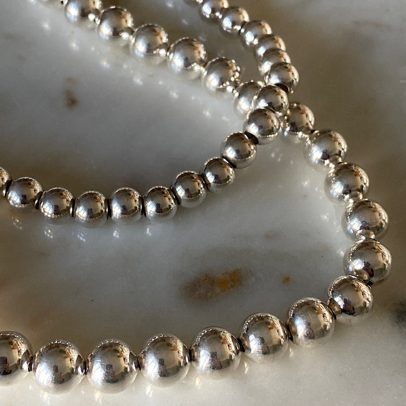 Bubble Silver Necklace | 8mm