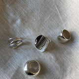 Modern Dome Silver Ring