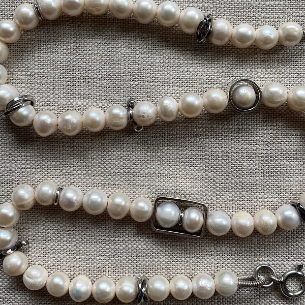 Pearl Necklace | Oxidised