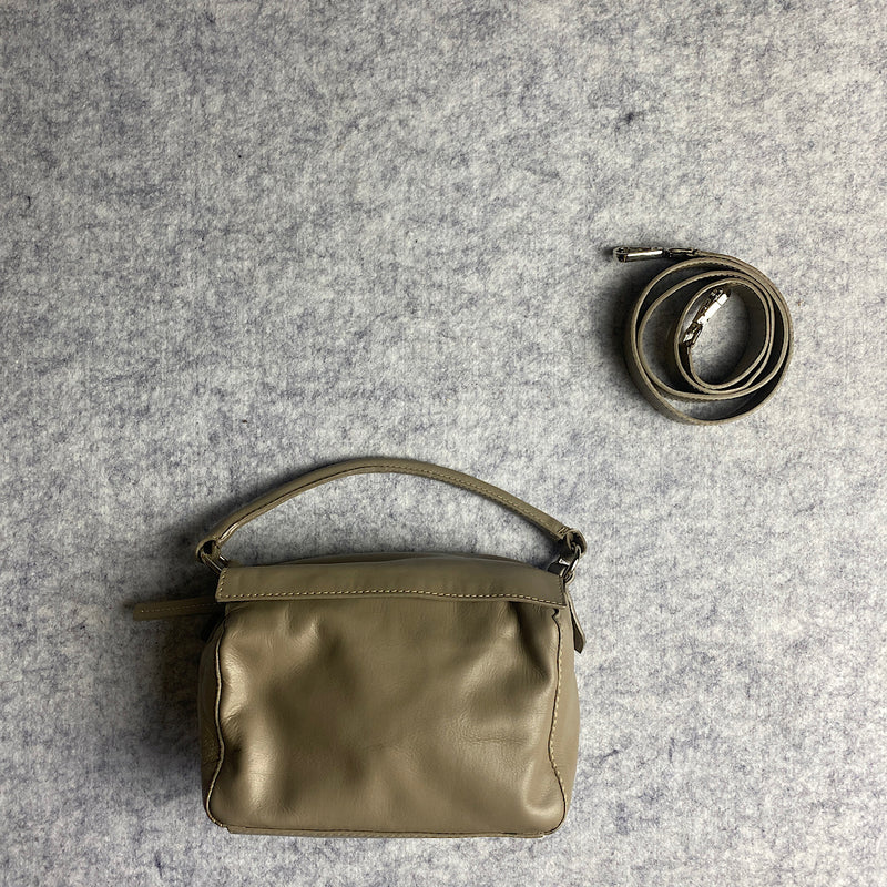 Mascerati Small Leather Bag | Taupe