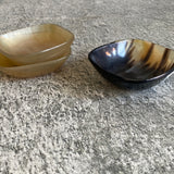 handmade horn square dish bowl salt bowl