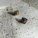Pyramid Stud Earrings | Gunmetal